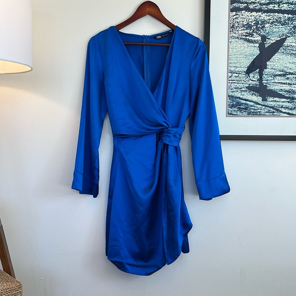 Royal blue Zara mini dress